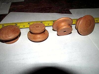10 FACTORY NEW CHERRY 1 1/2&quot; UNFINISHED KNOBS / PULLS KI