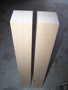 4 LONG KILN DRIED BASSWOOD 2 X 2 X 24&quot;