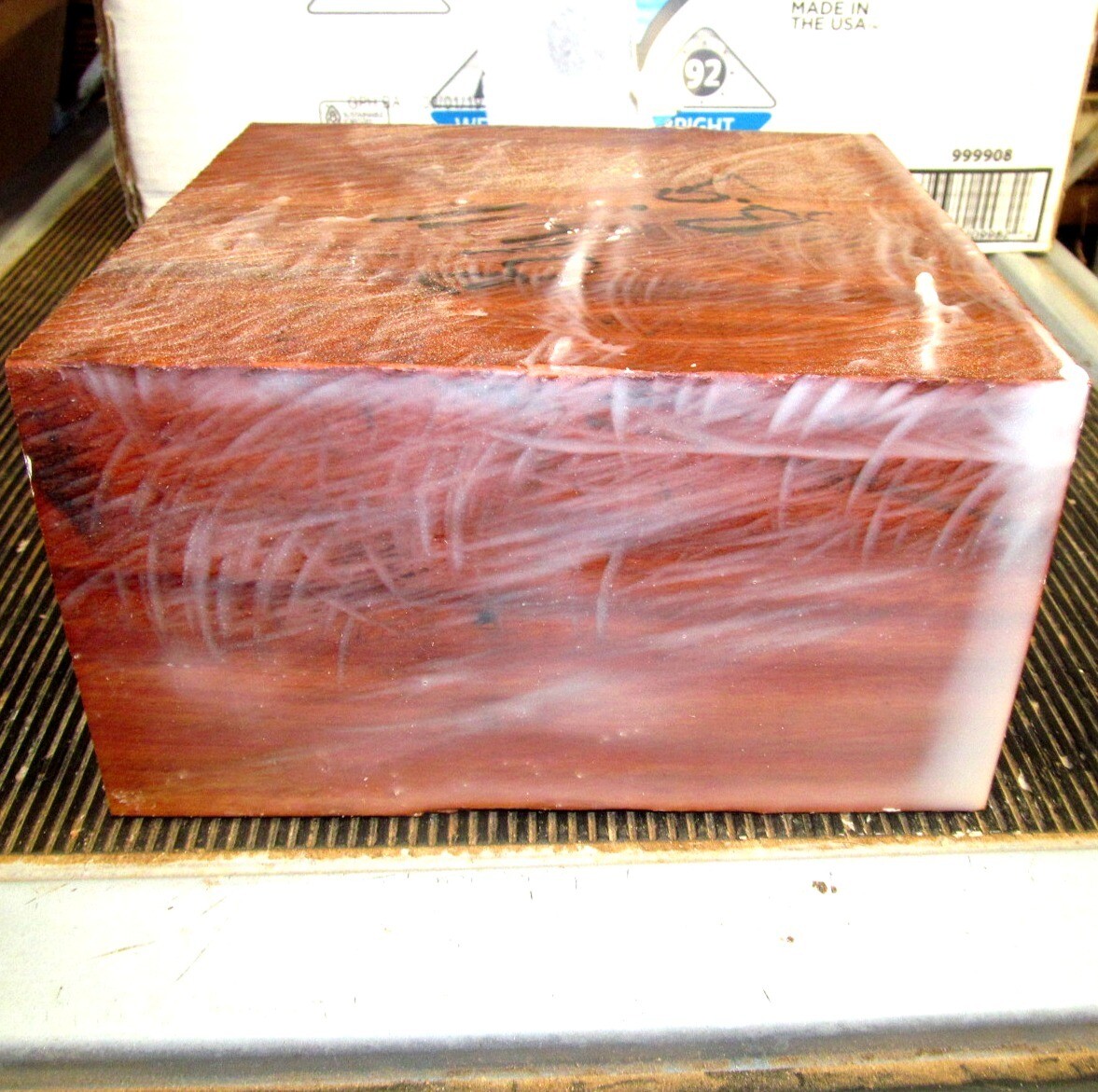 Large Exotic Bulletwood Wood Blanks 8&quot; X 8&quot; X 4&quot; B Grade