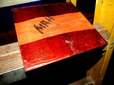 Thick Kiln Dried African Mahogany Bowl Blank 6 X 6 X 4&quot;
