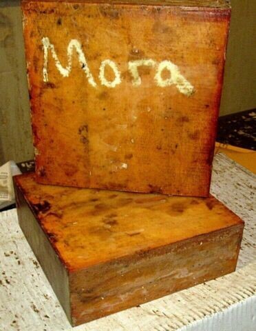 BEAUTIFUL MORA BOWL / PLATTER BLANKS LATHE TURNING BLOCKS 6 X 6 X 2&quot;