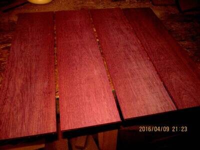 2 BEAUTIFUL THIN PURPLEHEART 12&quot; X 4&quot; X 3/4&quot;