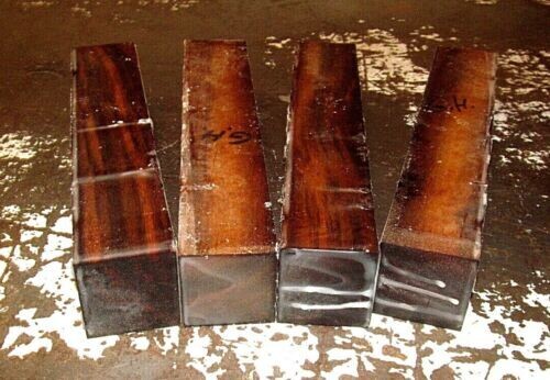 Four Greenheart Turning Blanks 2&quot; X 2&quot; X 11&quot;