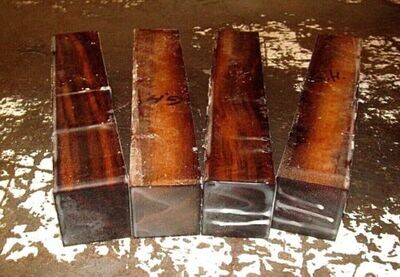 Four Greenheart Turning Blanks 2&quot; X 2&quot; X 11&quot;
