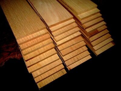 10 PIECES KILN DRIED SANDED ALDER 12 X 3 X 1/4&quot;