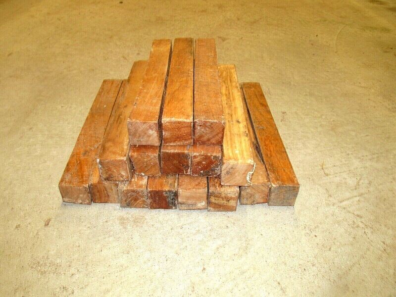 8 PIECES CHINABERRY TURNING BLANKS WOOD LUMBER LATHE 1 1/2&#39;&#39; X1 1/ 2&#39;&#39; X 12&quot;