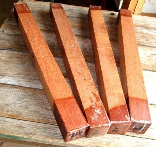 Two Exotic Kiln Dried Lacewood Turning 2 X 2 X 24