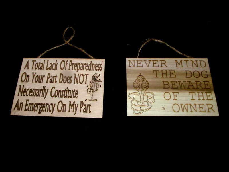 BEAUTIFUL 2 PIECE SIGN  SET 7&quot; X 5&quot; X 1/4&quot;