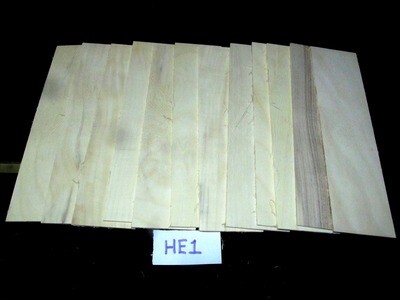 TWELVE (12) THIN KILN DRIED HACKBERRY 12&quot; X 3&quot; X 1/8&quot; SCROLL WOOD LUMBER