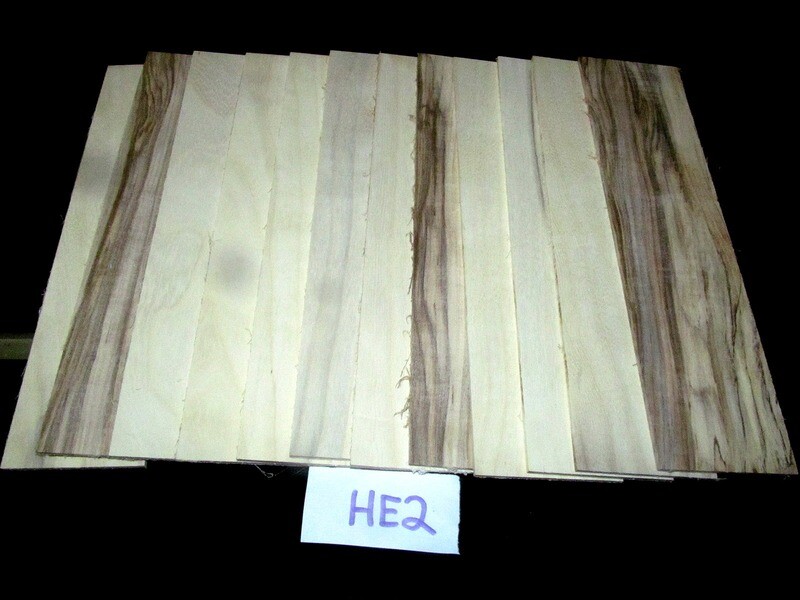 TWELVE (12) THIN KILN DRIED HACKBERRY 12&quot; X 3&quot; X 1/8&quot; SCROLL WOOD LUMBER