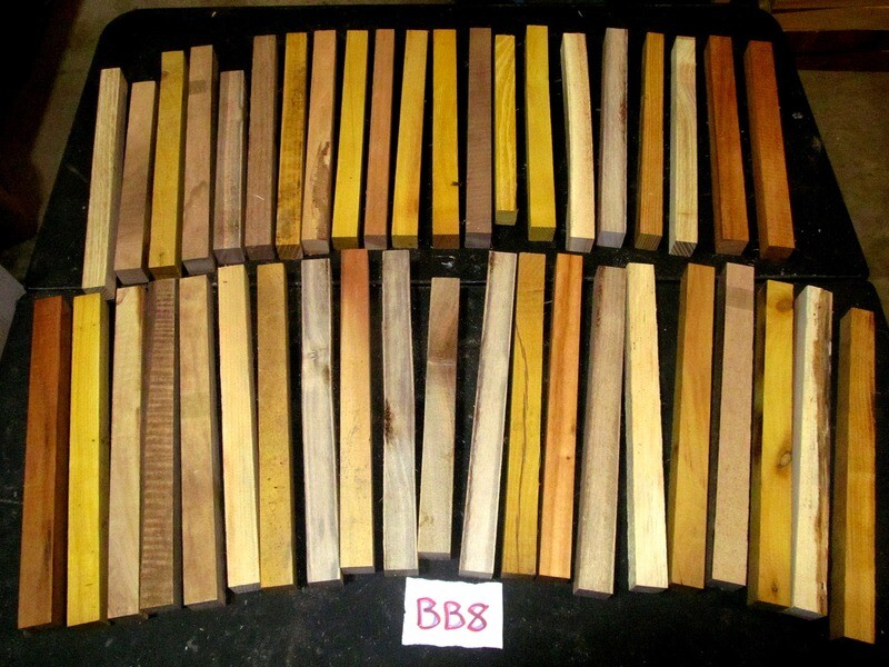 BEAUTIFUL BOX LOT OF VARIOUS EXOTIC AND DOMESTIC PEN BLANKS BB8
