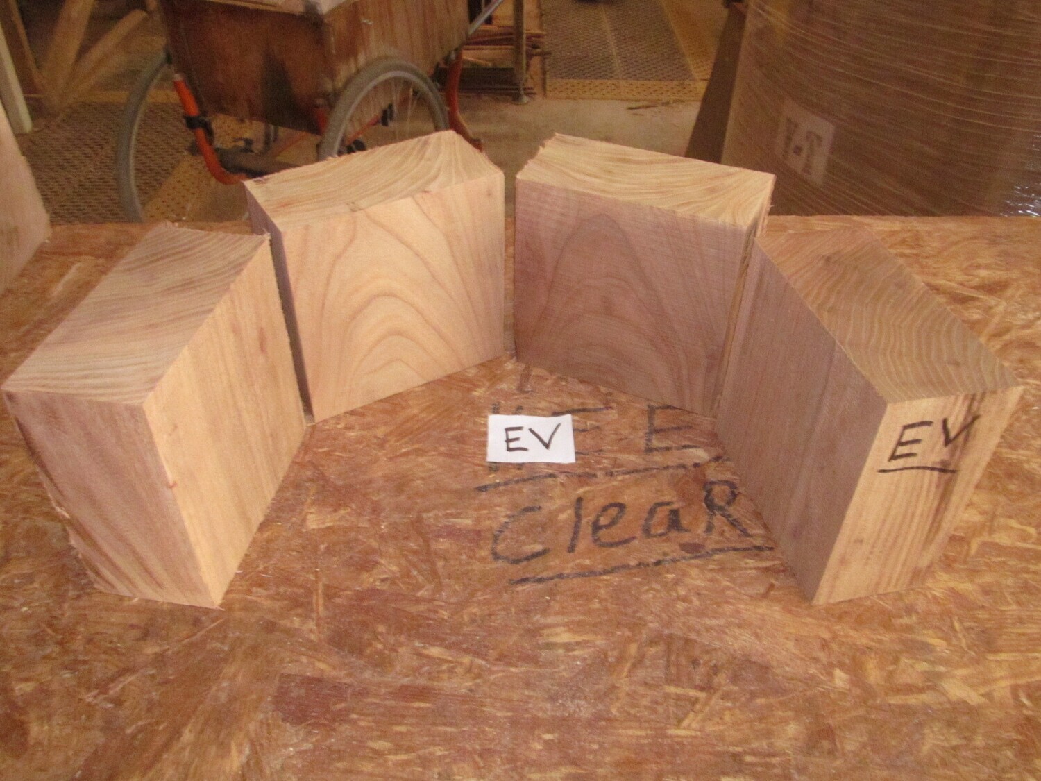 4 SIBERIAN ELM BOWL BLANKS 6&quot; X 6&quot; X 3&quot; EV
