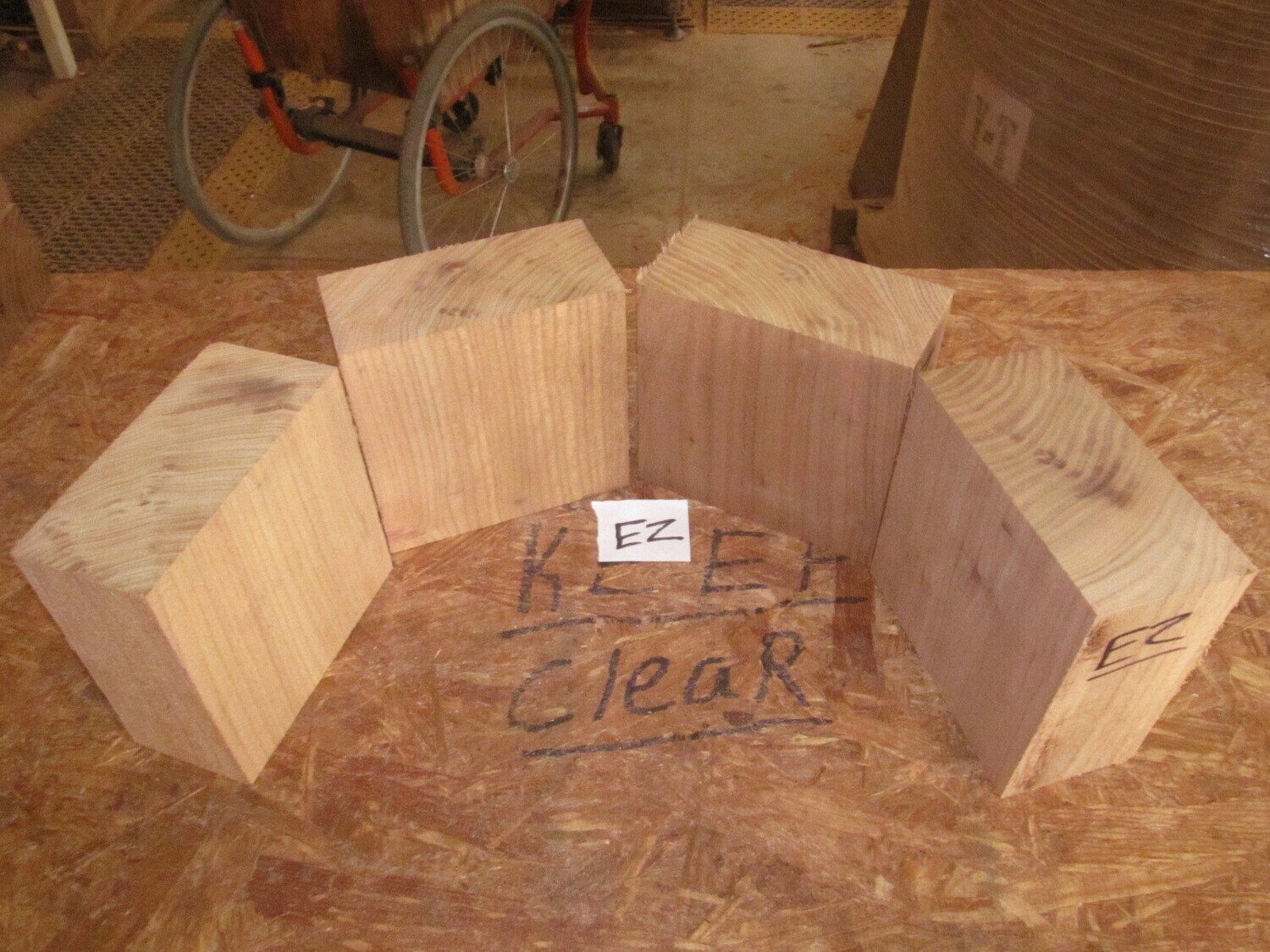 4 SIBERIAN ELM BOWL BLANKS 6&quot; X 6&quot; X 3&quot; EZ