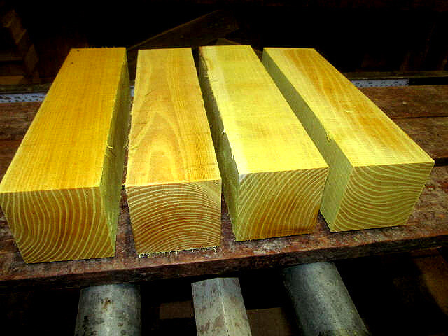 1 OSAGE ORANGE TURNING BLANKS 3 X 3 X 12&quot;