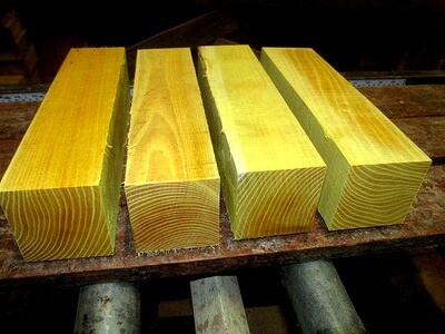 1 OSAGE ORANGE TURNING BLANKS 3 X 3 X 12&quot;