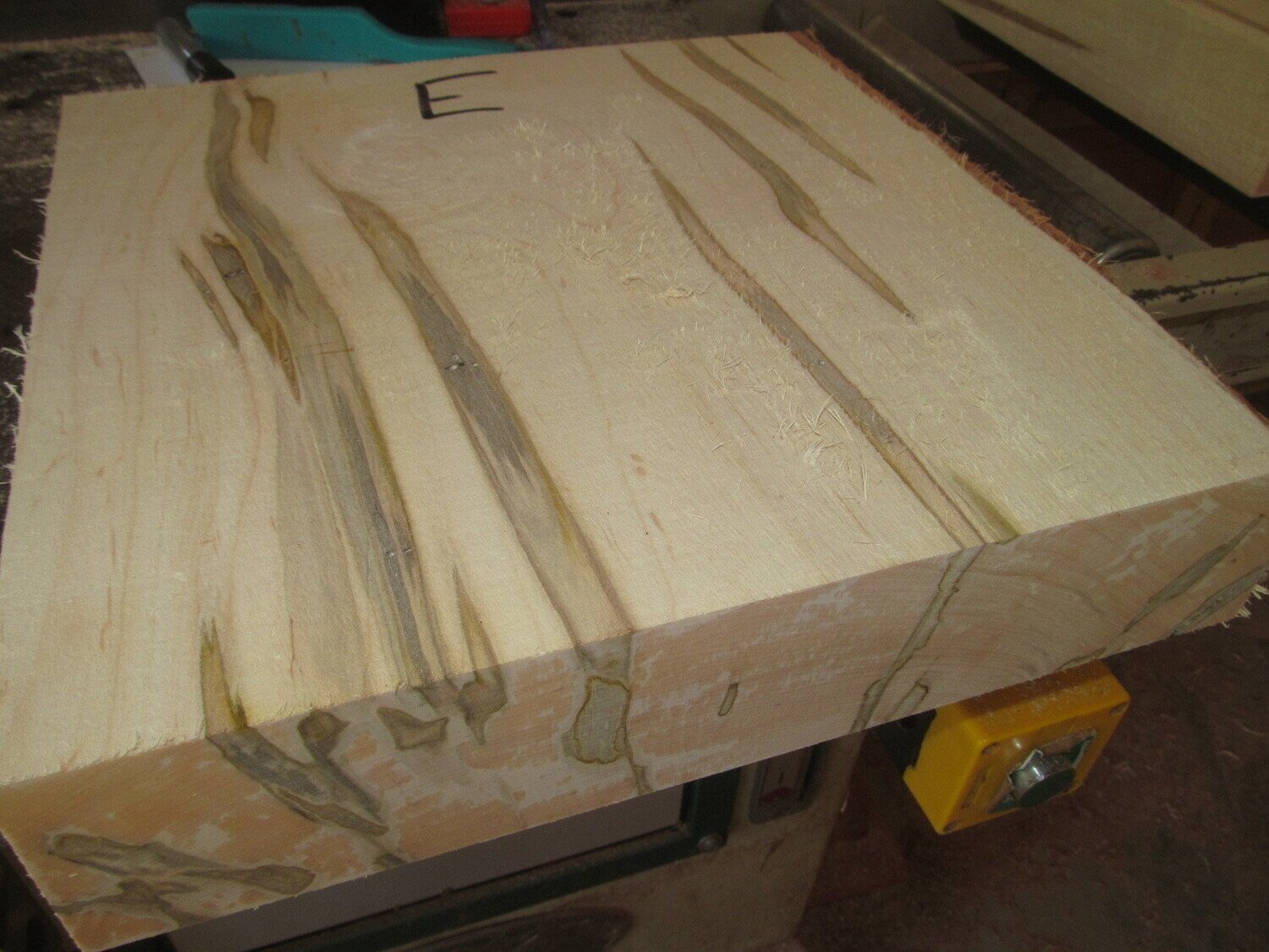 LARGE KILN DRIED AMBROSIA MAPLE BOWL BLANK 10 X 10 X 2&quot;