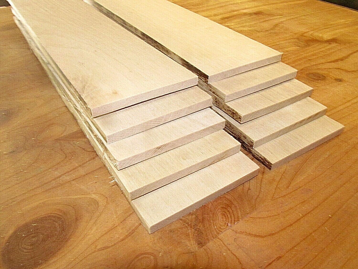 10 THIN SANDED KILN DRIED PERSIMMON 12&quot; X 3&quot; X 1/4&quot; LUMBER WOOD SCROLL SAW