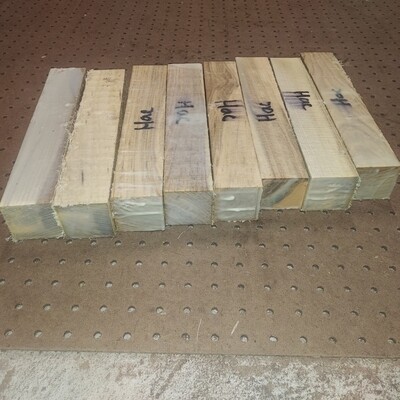 8 HACKBERRY TURNING  BLANKS 2&quot; X 2&quot; X 11&quot;