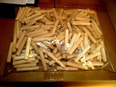 150 PIECES 3 1/2&quot; X 3/8&quot; WOOD PIPE STEMS