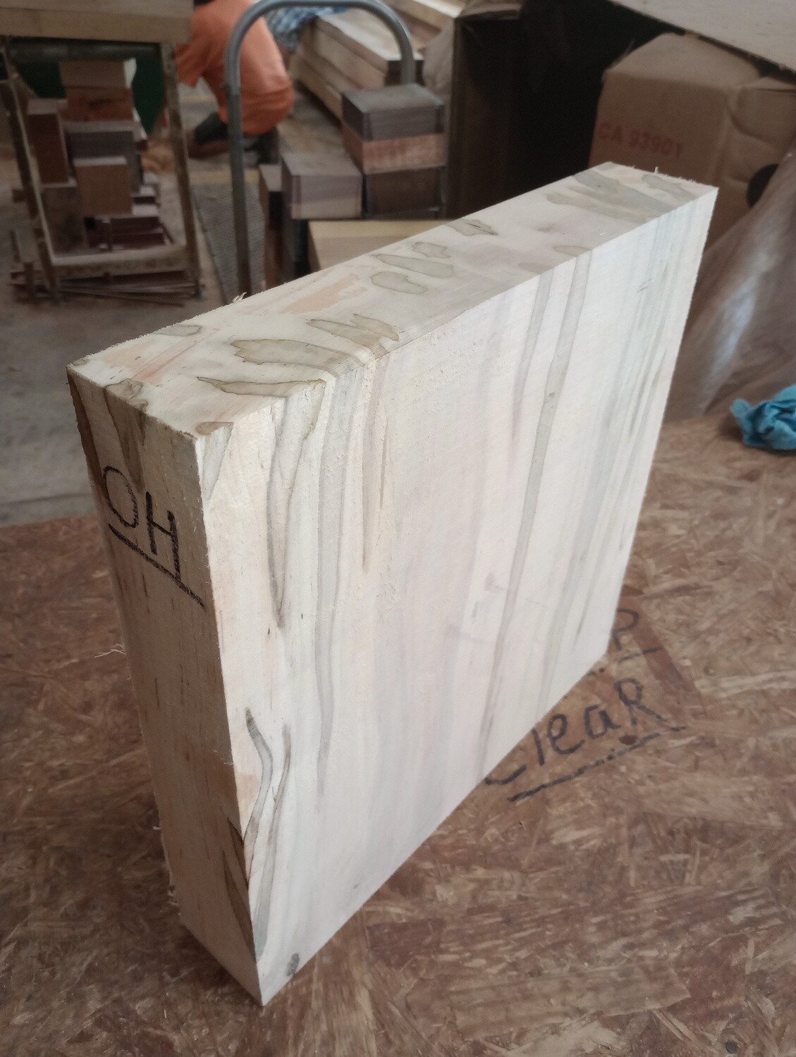 One Beautiful Ambrosia Maple Bowl Blanks 15 x 15 x 3&quot; OH