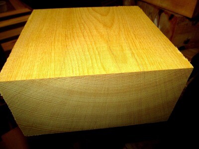 One Kiln Dried Exotic Yellowheart Bowl Blank 5&quot; X 5&quot; X 3&quot;