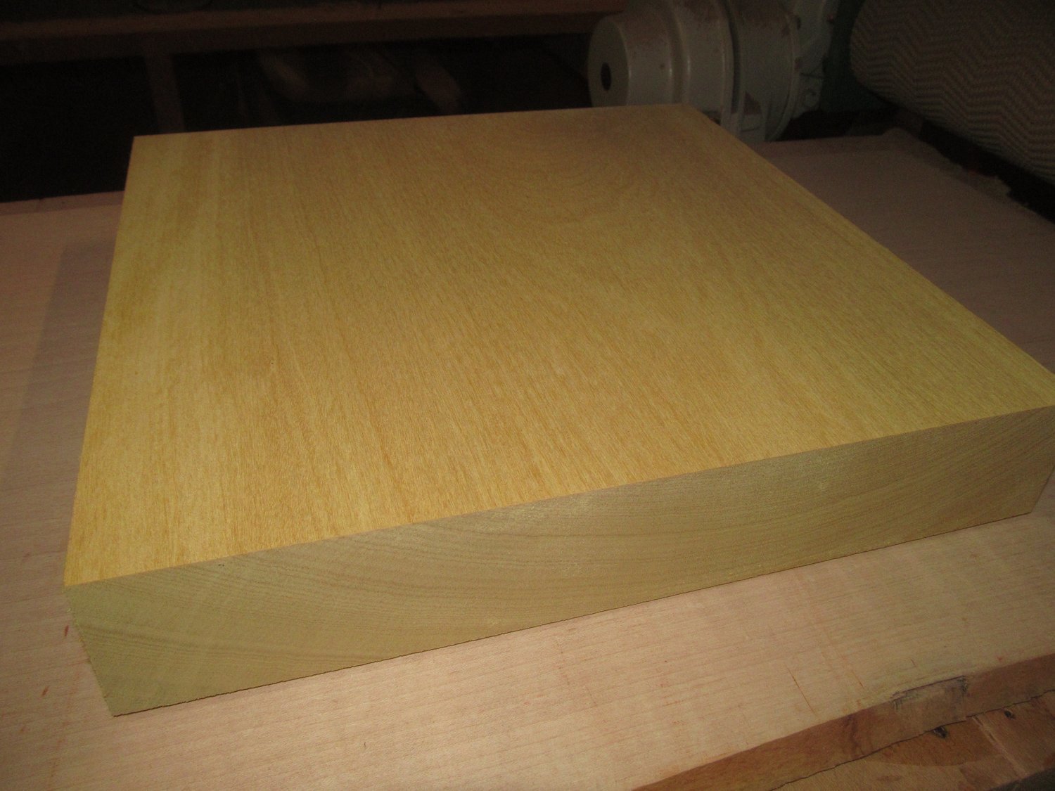 Beautiful Kiln Dried Yellowheart Platter Blank 12&quot; X 12&quot; X 2&quot;