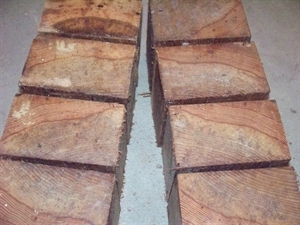 6 HICKORY BOWL BLANKS 5&quot; x 5&quot; x 3&quot;