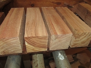 Two Cypress Turning Blanks 4&quot; X 4&quot; X 11&quot;