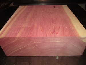One Thick Eastern Red Cedar Bowl Blank 8&quot; X 8&quot; X 4&quot;