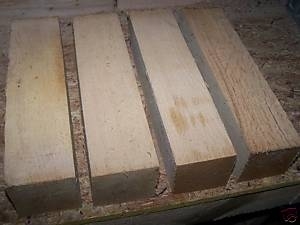 4 ELM TURNING BLANKS 3&quot; X 3&quot; X 12&quot;