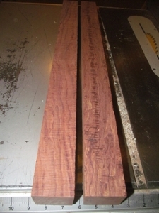 Two Exotic Kiln Dried Bubinga Turning 2 X 2 X 24
