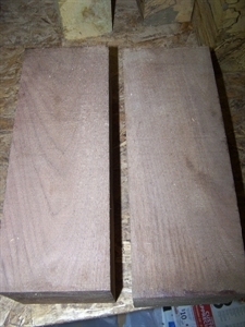 2 LARGE WALNUT TURNING BLANKS 4 X 4 X 11&quot;