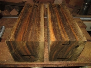 One Greenheart Turning Blanks 4&quot; X 4&quot; X 11&quot;