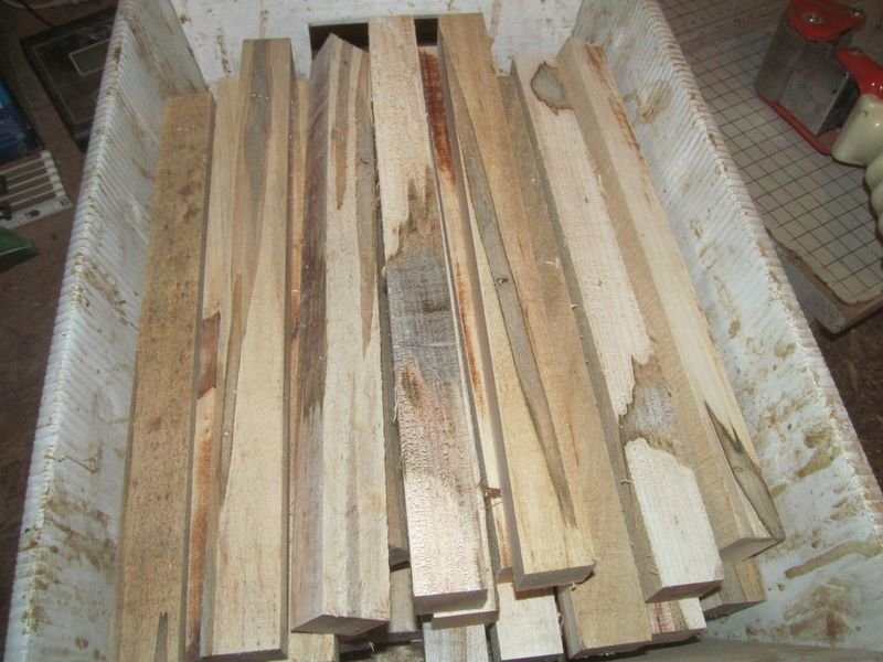 LOT 20 1 X 1 X 12&quot; LONG AMBROSIA MAPLE TURNING LATHE PEN BLANKS LUMBER WOOD