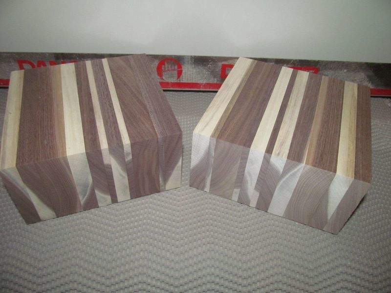 ONE LAMINATED SAPPY WALNUT SWIRLY BOWL BLANK 6 x 6 x 3