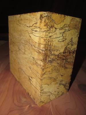 SPALTED TAMARIND BOWL BLANKS 6&quot; X 6&quot; X 3&quot;