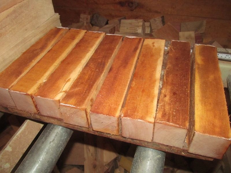 8 RED RIVER BIRCH TURNING BLANKS 2 X 2 X 11&quot;