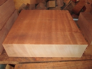 Large Kiln Dried African Mahogany Bowl Blank 14 X 14 X 3&quot;