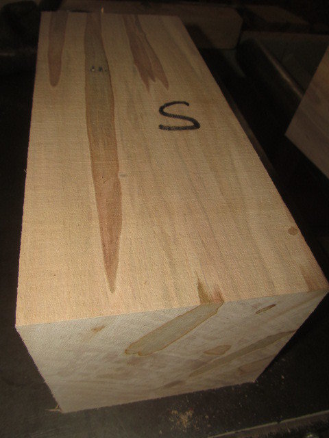 LARGE MAPLE VESSEL VASE BLANKS 5 X 5 X 12&quot;