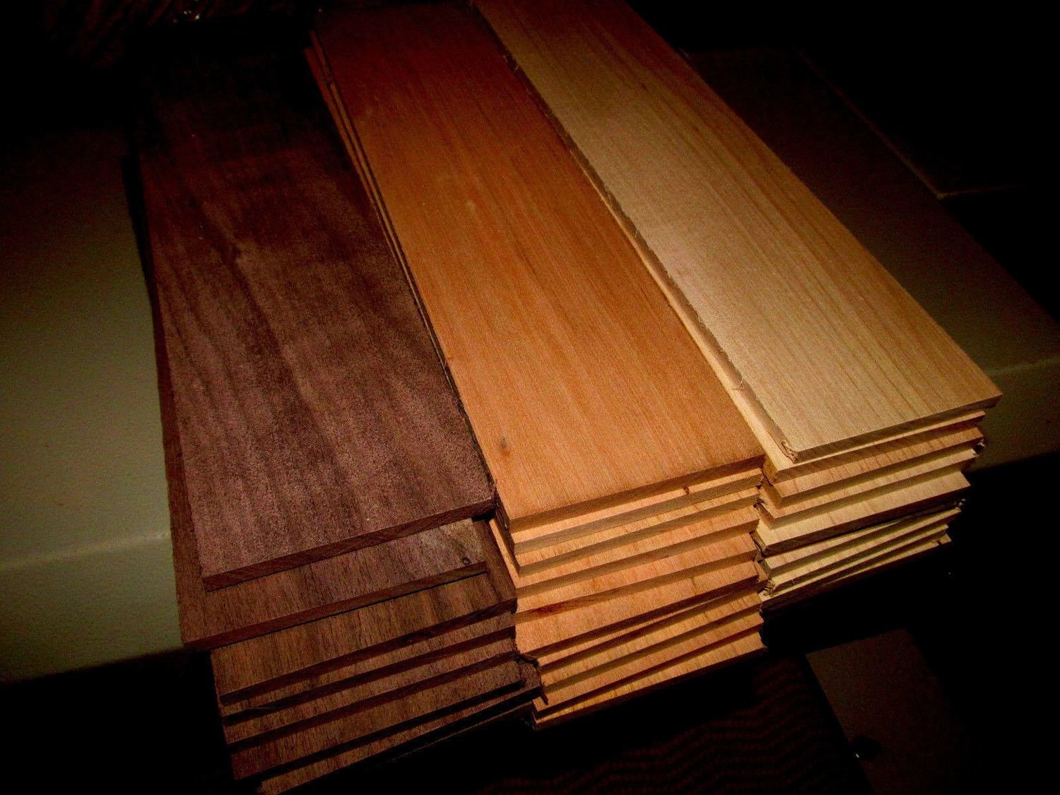 Multipak 9 Kiln Dried Walnut Cherry Maple Thins 12&quot; X 4&quot; X 3/4&quot;