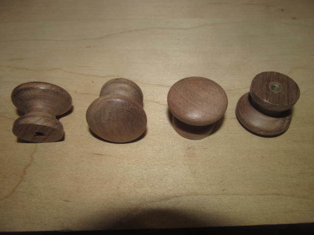 10 FACTORY NEW WALNUT 1&quot; UNFINISHED KNOBS / PULLS K5