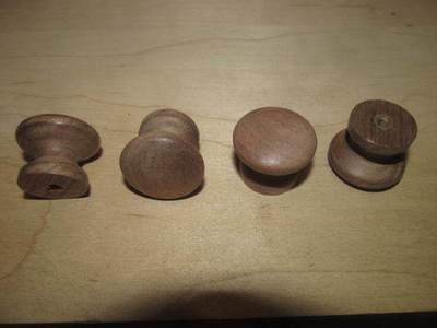 10 FACTORY NEW WALNUT 1&quot; UNFINISHED KNOBS / PULLS K5