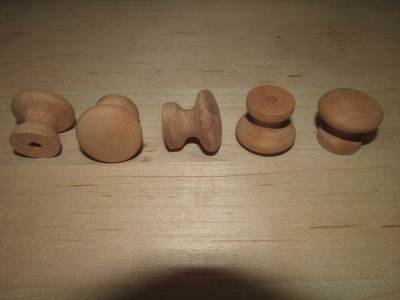 10 FACTORY NEW CHERRY 1&quot; UNFINISHED KNOBS / PULLS K6
