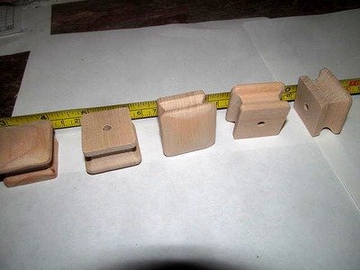 10 NEW SQUARE MAPLE 1 1/4&quot; UNFINISHED KNOBS / PULLS KE