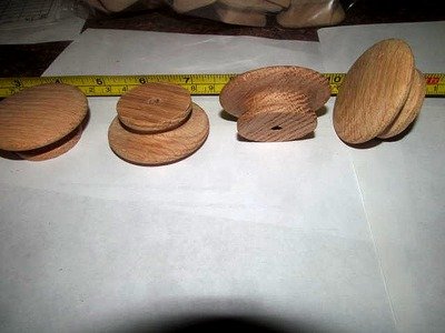 10 FACTORY NEW OAK 2&quot; UNFINISHED KNOBS / PULLS KG
