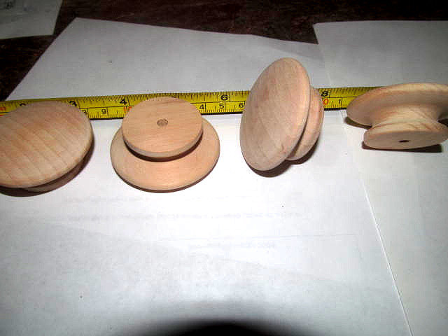 10 FACTORY NEW MAPLE 2&quot; UNFINISHED KNOBS / PULLS KH