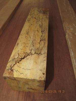 SPALTED TAMARIND TURNING BLANKS 3 X 3 X 12&quot;