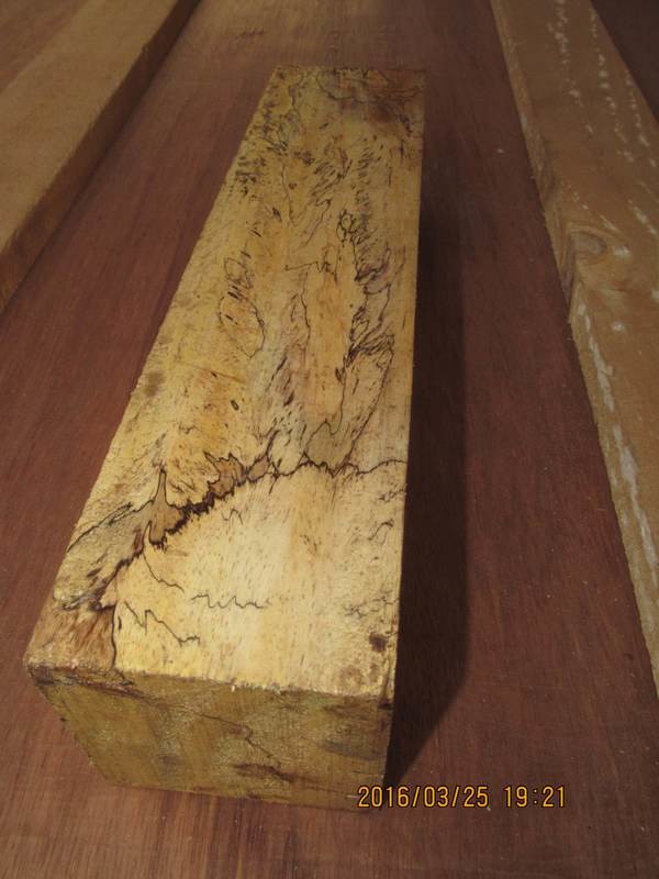 SPALTED TAMARIND TURNING BLANKS 3 X 3 X 12&quot;
