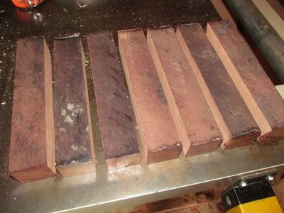 Eight Kiln Dried Purpleheart Turning Blanks  2&quot; X 2&quot; X 11&quot;