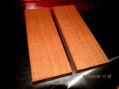 SET BEAUTIFUL EXOTIC KILN DRIED MAKORE KNIFE SCALES ~6 X 2 X 1/2&quot;